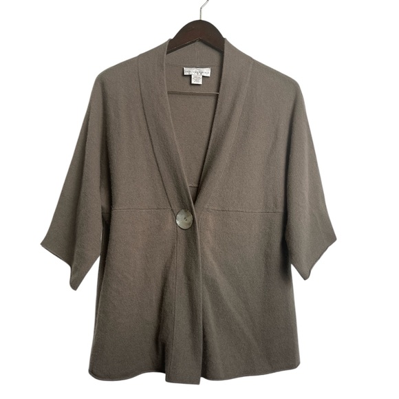 Precious Fibers Women’s Button Front 100% Cashmere Sweater Cardigan Size Medium - Picture 1 of 7